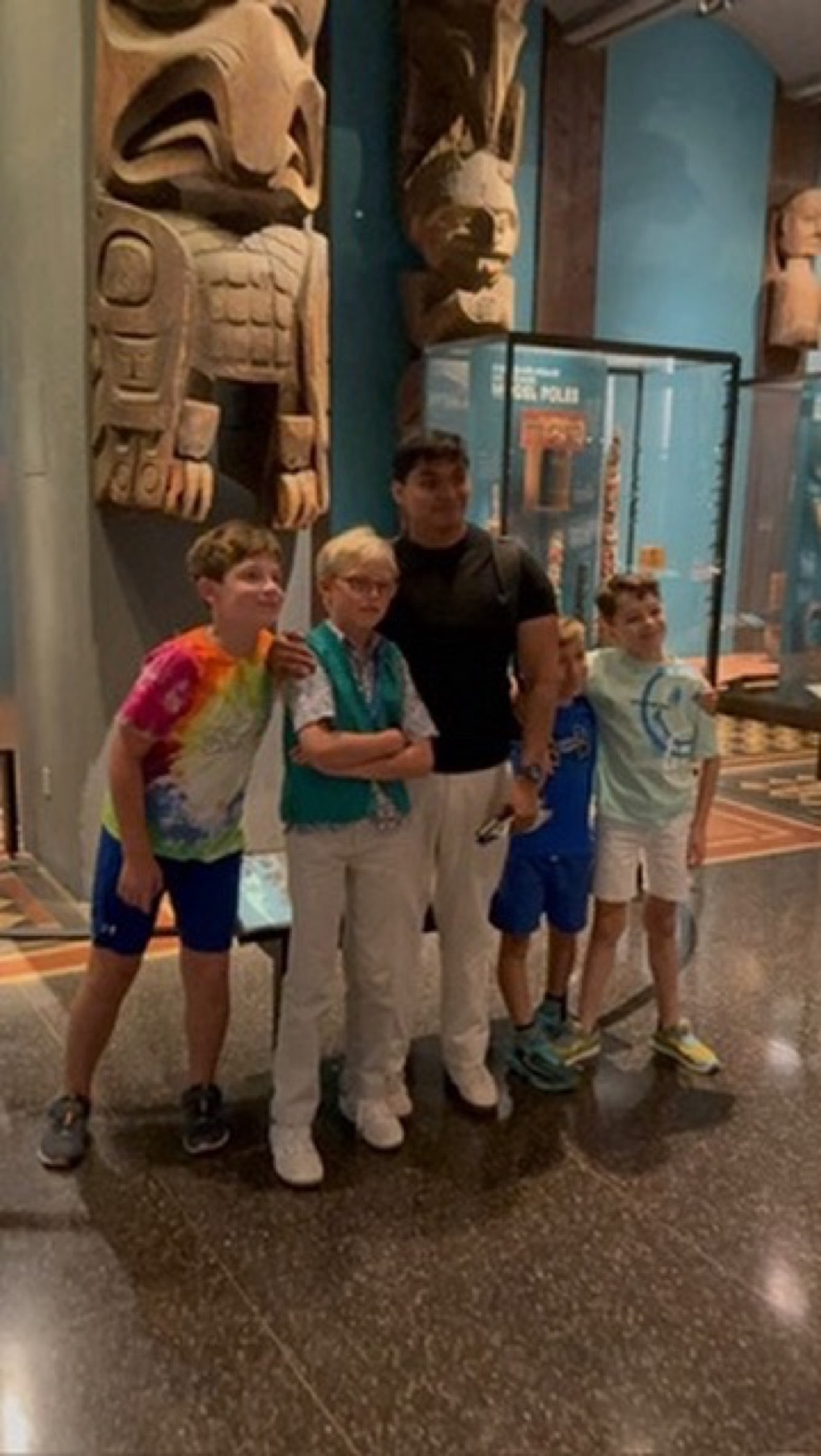Tidal Engineers exploring an archaeology exhibit