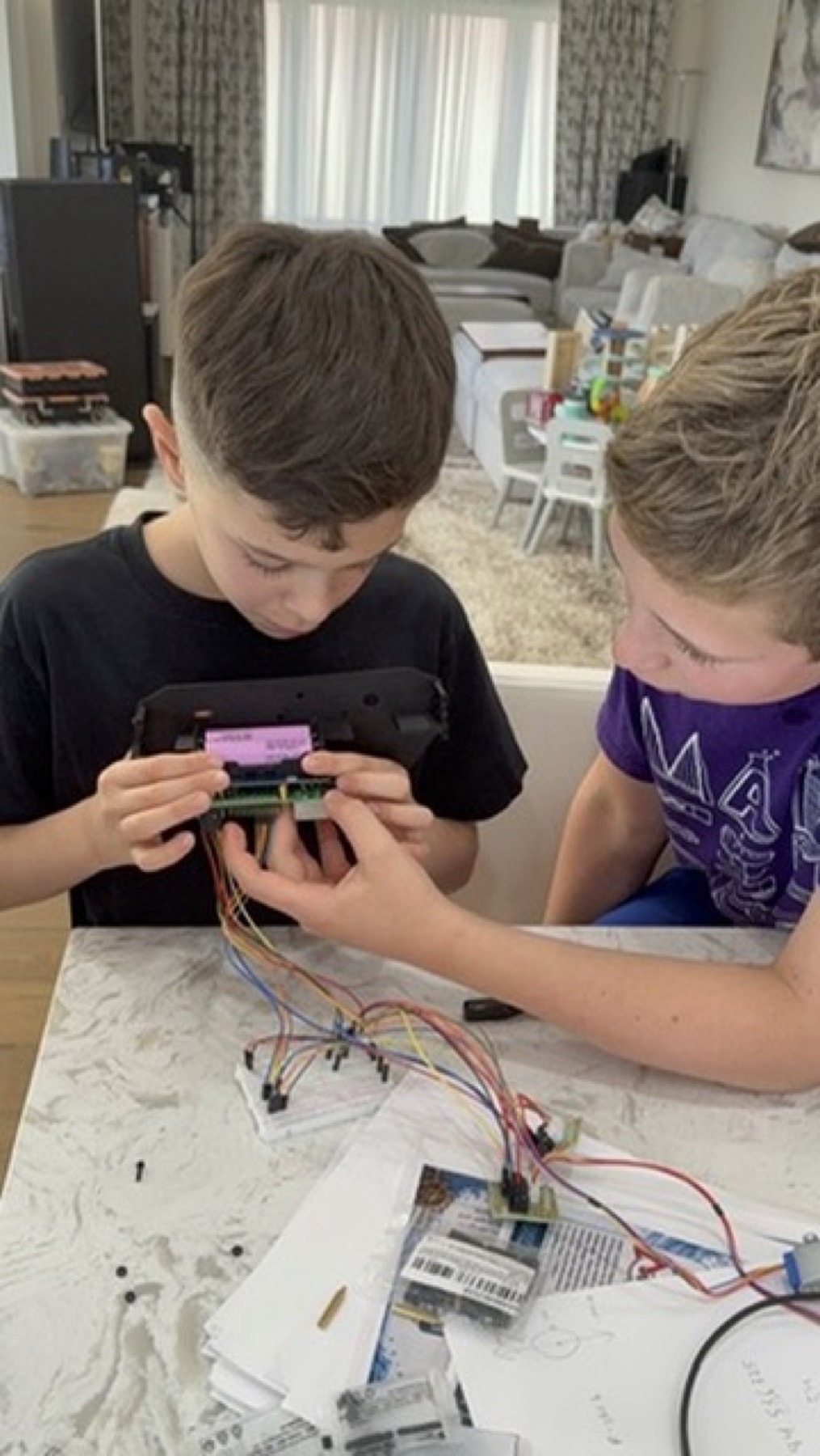 Tidal Engineers closely wiring a sensor prototype
