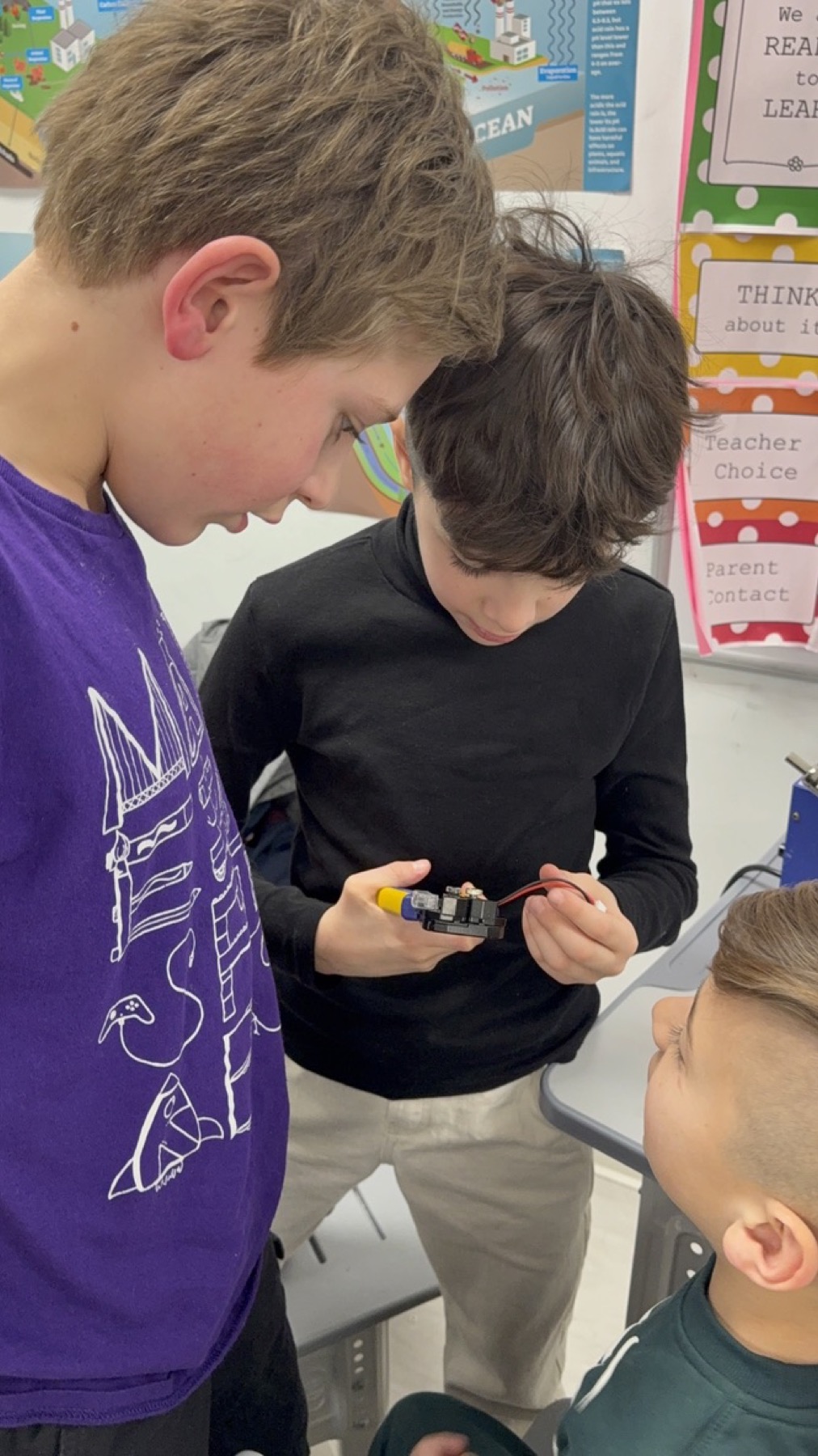 Tidal Engineers learning to use a wire tool